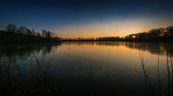 Abendstimmung am Glücksburger Schloßsee